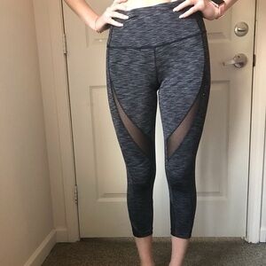 Avia Gray Mesh Panel Leggings